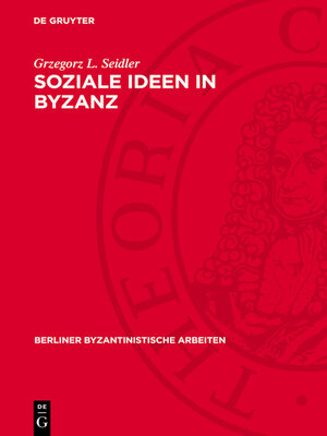 cover image of Soziale Ideen in Byzanz